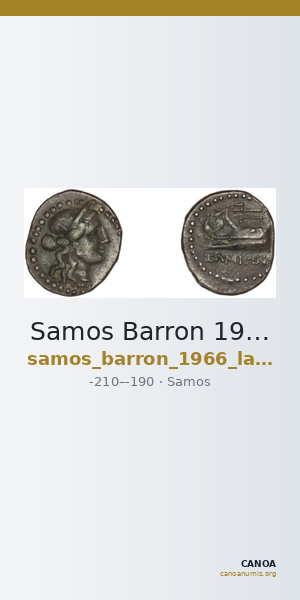 Samos Barron 1966 Last silver diobols — CANOA
