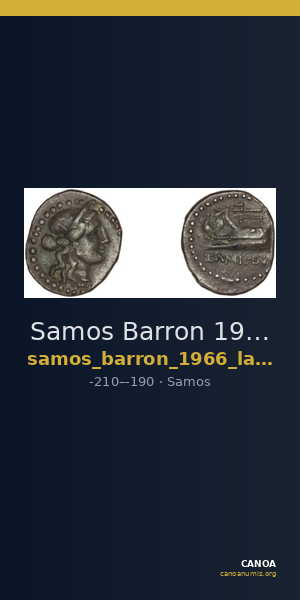 Samos Barron 1966 Last silver diobols — CANOA