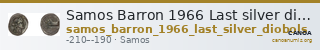 Samos Barron 1966 Last silver diobols — CANOA