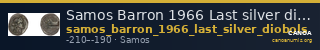 Samos Barron 1966 Last silver diobols — CANOA