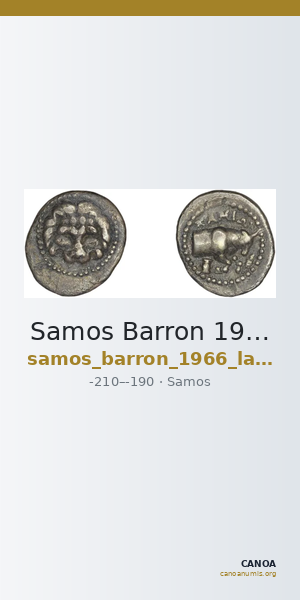 Samos Barron 1966 Last silver tetrobols — CANOA