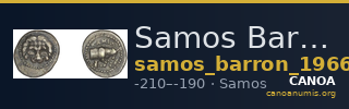 Samos Barron 1966 Last silver tetrobols — CANOA