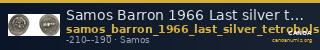 Samos Barron 1966 Last silver tetrobols — CANOA