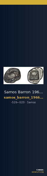 Samos Barron 1966 Lyd-Mil drachms — CANOA