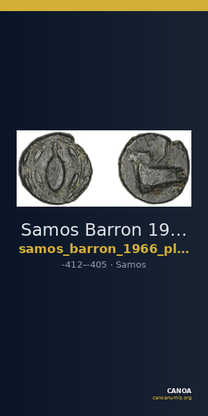 Samos Barron 1966 Pl. xvii, AE — CANOA
