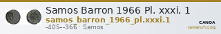 Samos Barron 1966 Pl. xxxi, 1 — CANOA
