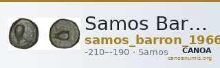 Samos Barron 1966 Pl. xxxi, 11 — CANOA