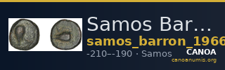 Samos Barron 1966 Pl. xxxi, 11 — CANOA