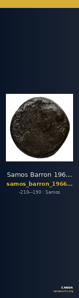 Samos Barron 1966 Pl. xxxi, 12 — CANOA
