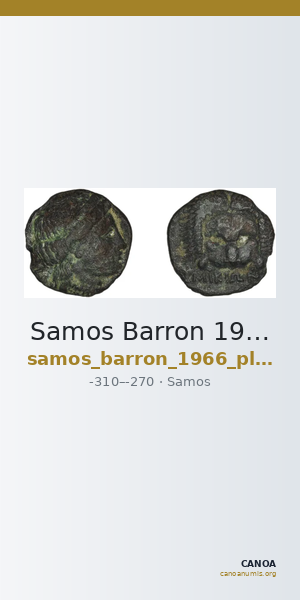 Samos Barron 1966 Pl. xxxi, 2 — CANOA