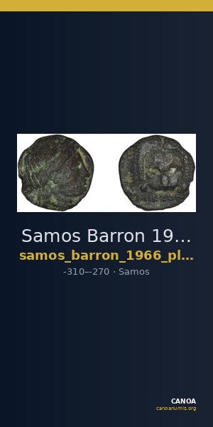 Samos Barron 1966 Pl. xxxi, 2 — CANOA