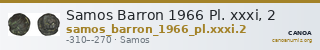 Samos Barron 1966 Pl. xxxi, 2 — CANOA