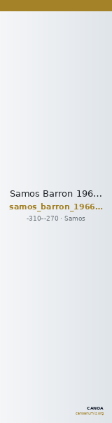Samos Barron 1966 Pl. xxxi, 3 — CANOA