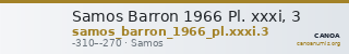 Samos Barron 1966 Pl. xxxi, 3 — CANOA