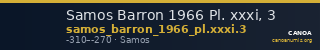 Samos Barron 1966 Pl. xxxi, 3 — CANOA