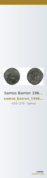 Samos Barron 1966 Pl. xxxi, 5 — CANOA