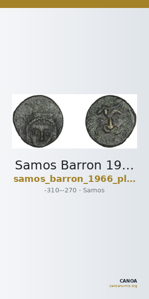 Samos Barron 1966 Pl. xxxi, 5 — CANOA