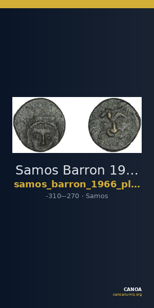 Samos Barron 1966 Pl. xxxi, 5 — CANOA