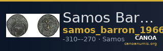 Samos Barron 1966 Pl. xxxi, 5 — CANOA