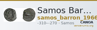 Samos Barron 1966 Pl. xxxi, 6 — CANOA