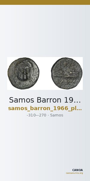 Samos Barron 1966 Pl. xxxi, 7 — CANOA