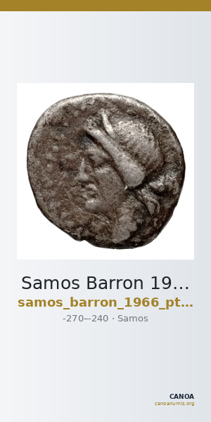 Samos Barron 1966 Ptolemaic diobols — CANOA