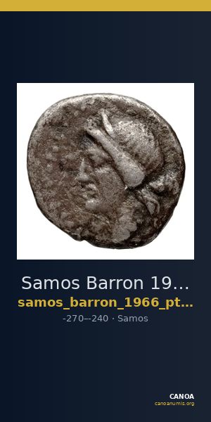 Samos Barron 1966 Ptolemaic diobols — CANOA