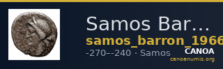 Samos Barron 1966 Ptolemaic diobols — CANOA