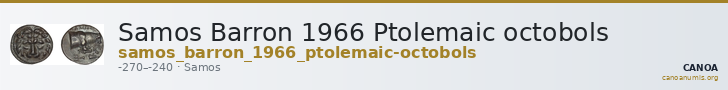 Samos Barron 1966 Ptolemaic octobols — CANOA