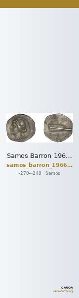 Samos Barron 1966 Ptolemaic tetrobols — CANOA