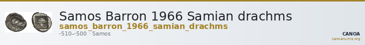 Samos Barron 1966 Samian drachms — CANOA