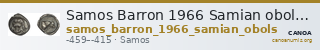 Samos Barron 1966 Samian obols 1 — CANOA