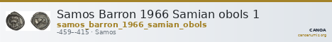 Samos Barron 1966 Samian obols 1 — CANOA