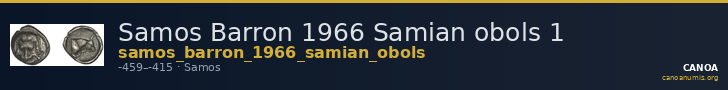 Samos Barron 1966 Samian obols 1 — CANOA