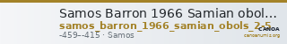 Samos Barron 1966 Samian obols 2-5 — CANOA