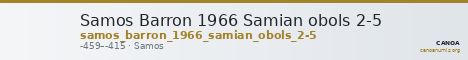 Samos Barron 1966 Samian obols 2-5 — CANOA