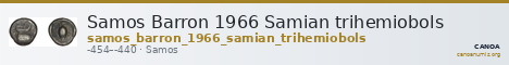 Samos Barron 1966 Samian trihemiobols — CANOA