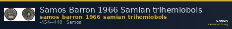 Samos Barron 1966 Samian trihemiobols — CANOA