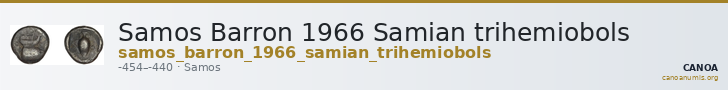 Samos Barron 1966 Samian trihemiobols — CANOA