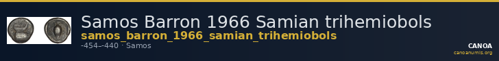 Samos Barron 1966 Samian trihemiobols — CANOA
