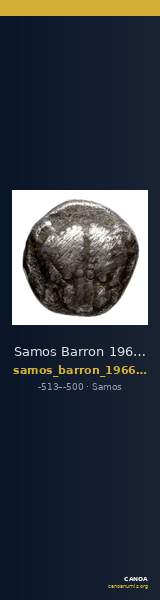 Samos Barron 1966 Samian triobols — CANOA