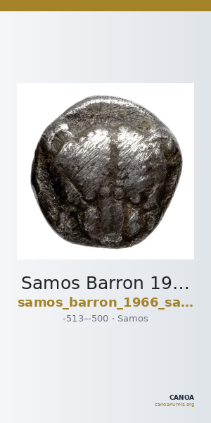 Samos Barron 1966 Samian triobols — CANOA