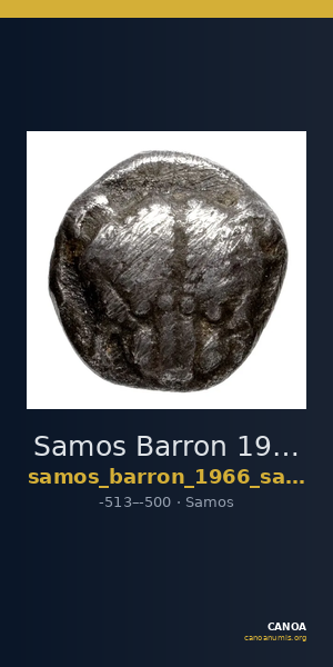 Samos Barron 1966 Samian triobols — CANOA