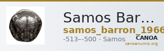 Samos Barron 1966 Samian triobols — CANOA
