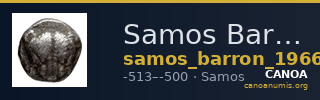 Samos Barron 1966 Samian triobols — CANOA