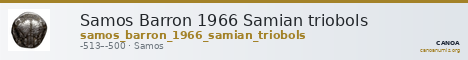 Samos Barron 1966 Samian triobols — CANOA