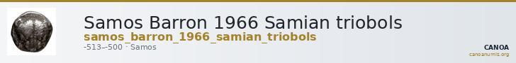 Samos Barron 1966 Samian triobols — CANOA