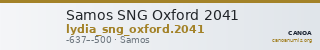 Samos SNG Oxford 2041 — CANOA