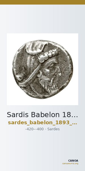 Sardis Babelon 1893 167 — CANOA