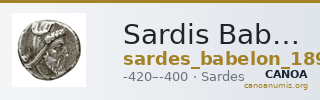 Sardis Babelon 1893 167 — CANOA